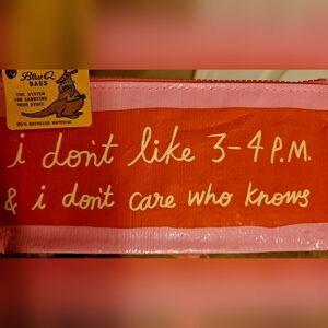 Blue Q Pink and Orange Quirky Pouch